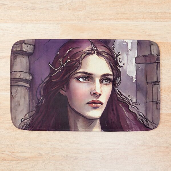 Item preview, Damsel Matilda Touched By Sorrow Pre Raphaelite Inspired Medieval Maiden  designed and sold by CGSGraphics.