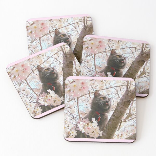 Item preview, Kitty Cat in Cherry Tree designed and sold by TrishAbyss.