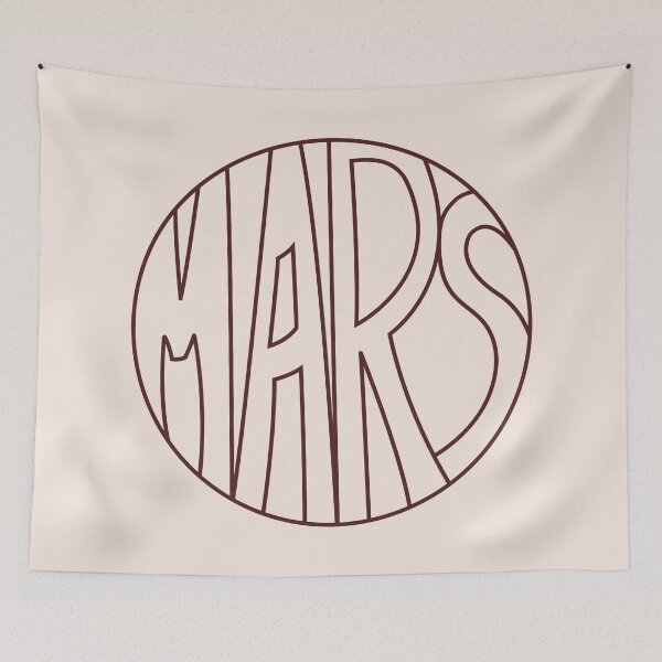 Item preview, Red outlined "Mars" designed and sold by 3RingsSaturn.