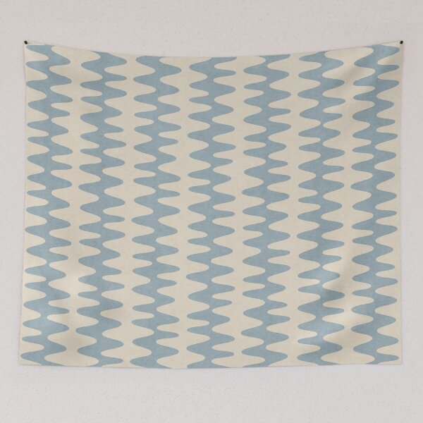 Item preview, Vertical Waves Pastel Blue designed and sold by FAROSSTUDIO.