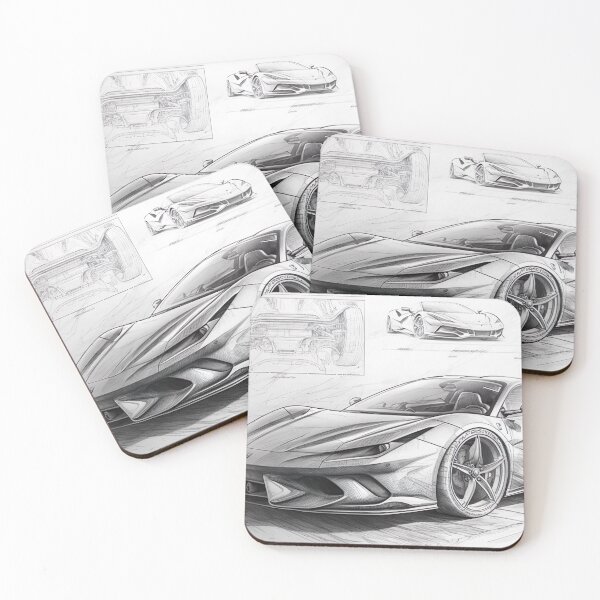 Item preview, Sketch Design Concept Ferrari 458 Italia Fan Art designed and sold by NanarodsDesign.