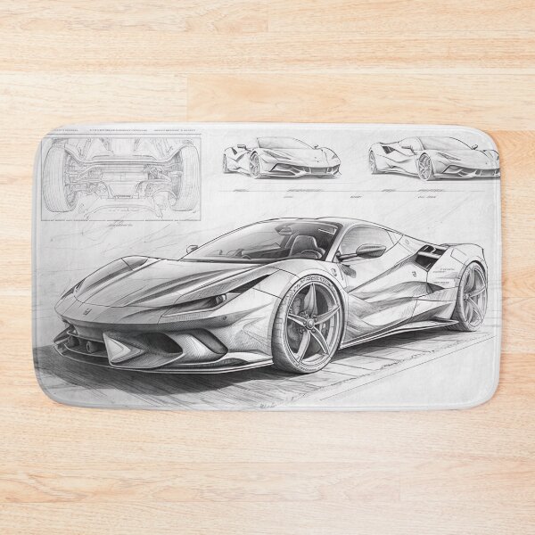 Item preview, Sketch Design Concept Ferrari 458 Italia Fan Art designed and sold by NanarodsDesign.