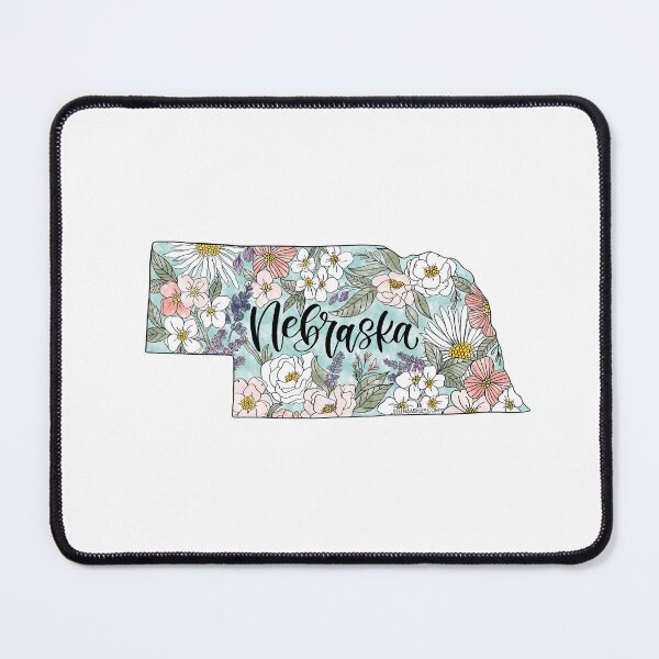Item preview, Hand drawn Nebraska Floral designed and sold by Selena Ashley Designs.