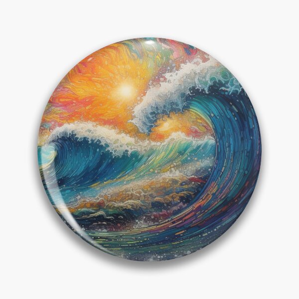 Item preview, Vibrant Waves designed and sold by HandCraftedArt.