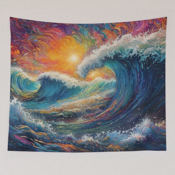 Item preview, Vibrant Waves designed and sold by HandCraftedArt.