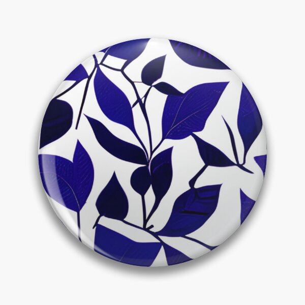 Item preview, Abstract Blue Leaf Pattern designed and sold by calibrit.