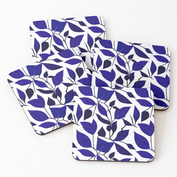 Item preview, Abstract Blue Leaf Pattern designed and sold by calibrit.