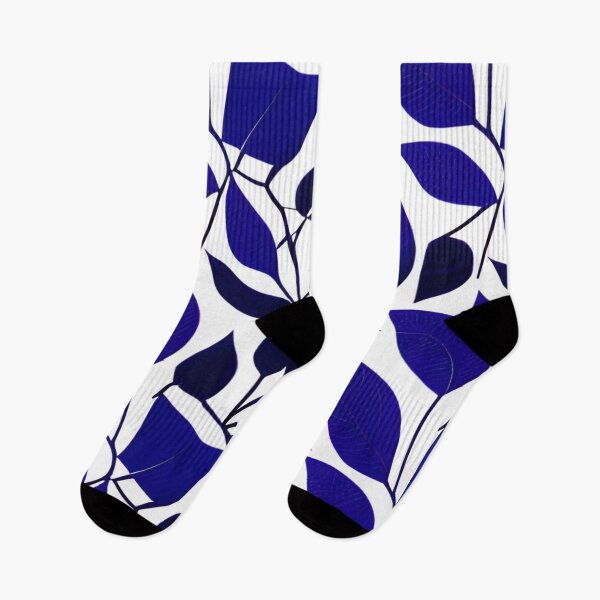 Item preview, Abstract Blue Leaf Pattern designed and sold by calibrit.