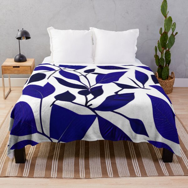 Item preview, Abstract Blue Leaf Pattern designed and sold by calibrit.