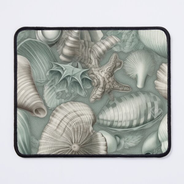 Item preview, Green and Grey Sea Shells designed and sold by HandCraftedArt.