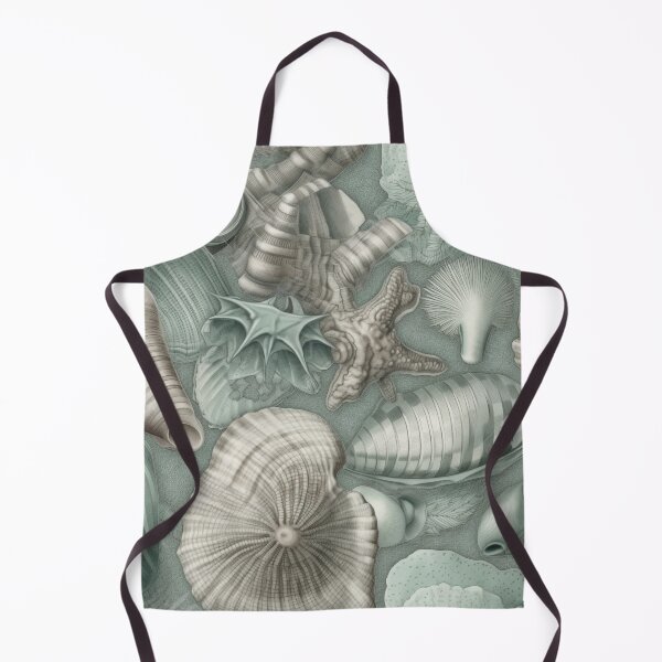 Item preview, Green and Grey Sea Shells designed and sold by HandCraftedArt.