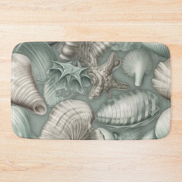 Item preview, Green and Grey Sea Shells designed and sold by HandCraftedArt.