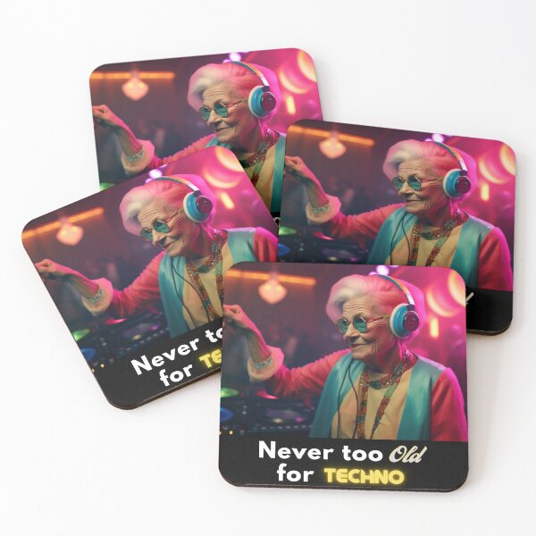 Item preview, Never Too Old for Techno designed and sold by UlDesigns.