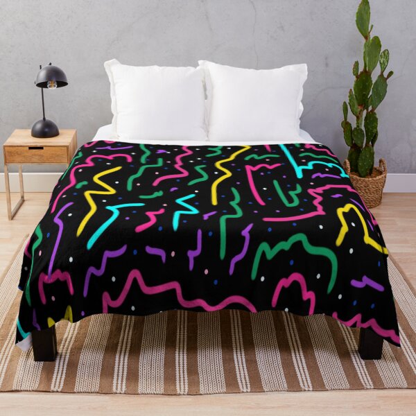 Item preview, Neon Squiggles on Black designed and sold by DanielleGensler.