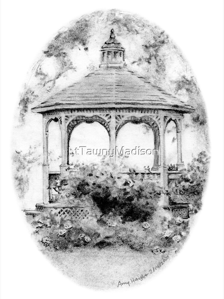 Thumbnail 3 of 3, Sticker, Leu Gardens Gazebo designed and sold by LtTawnyMadison.