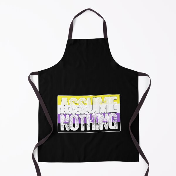 Item preview, Assume Nothing Nonbinary Pride Flag designed and sold by Patrick Hiller.