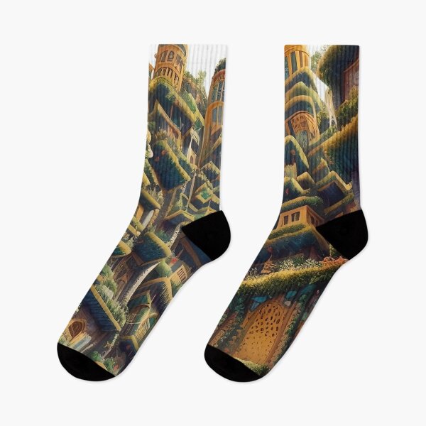 Item preview, Ancient Wonders (Hanging Gardens of Babylon 1) designed and sold by PixelatedPaints.