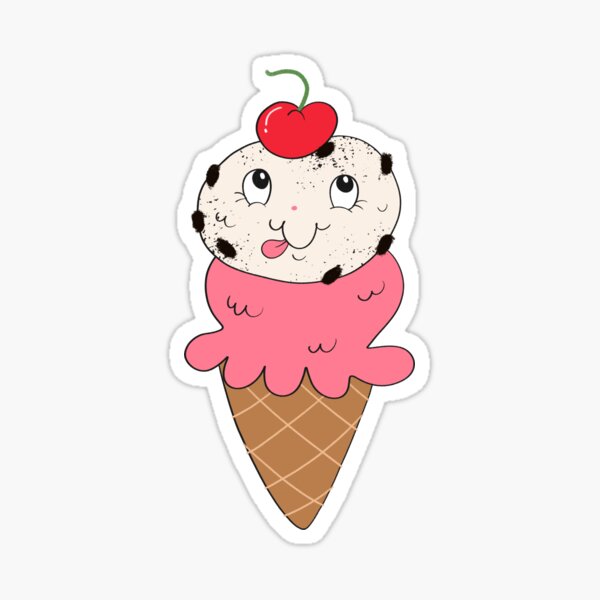 Strawberry Ice Cream Double Scoop – Poster Museum