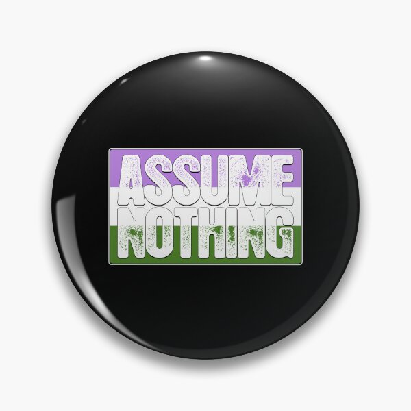 Item preview, Assume Nothing Genderqueer Pride Flag designed and sold by Patrick Hiller.