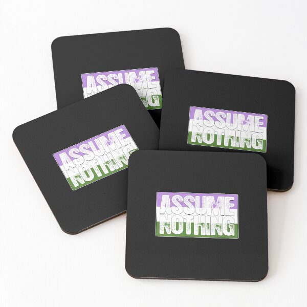 Item preview, Assume Nothing Genderqueer Pride Flag designed and sold by Patrick Hiller.