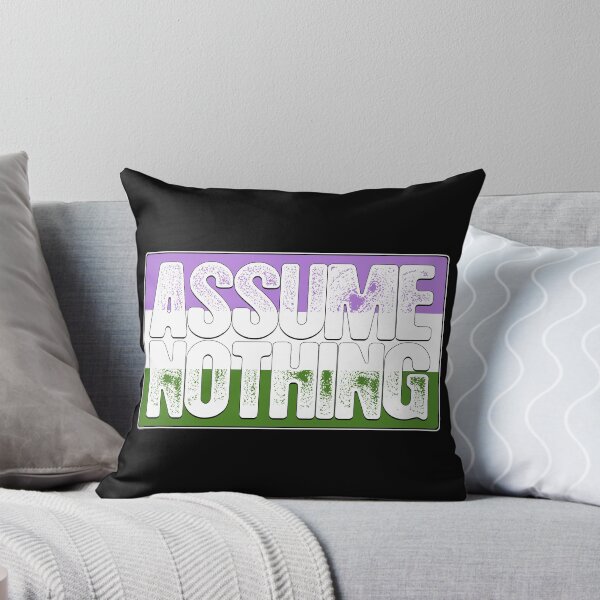 Item preview, Assume Nothing Genderqueer Pride Flag designed and sold by Patrick Hiller.