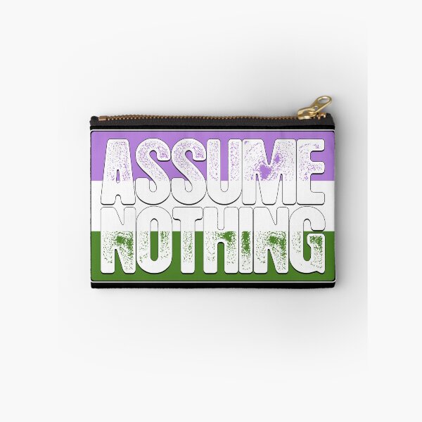 Item preview, Assume Nothing Genderqueer Pride Flag designed and sold by Patrick Hiller.