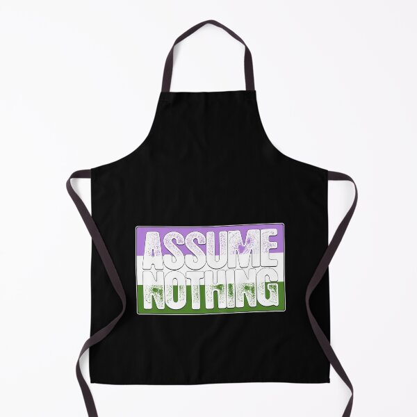 Item preview, Assume Nothing Genderqueer Pride Flag designed and sold by Patrick Hiller.