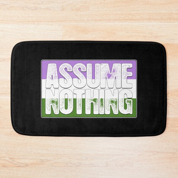 Item preview, Assume Nothing Genderqueer Pride Flag designed and sold by Patrick Hiller.
