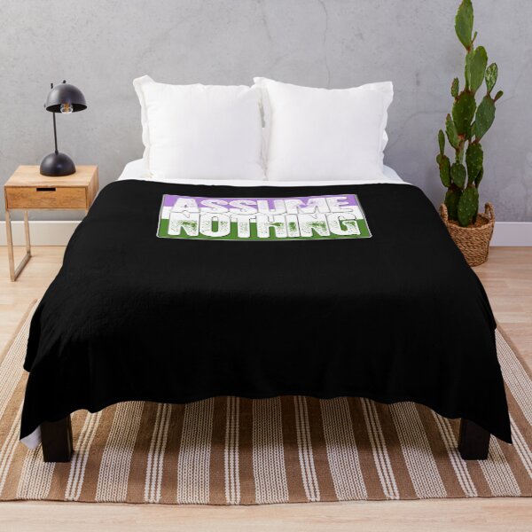 Item preview, Assume Nothing Genderqueer Pride Flag designed and sold by Patrick Hiller.