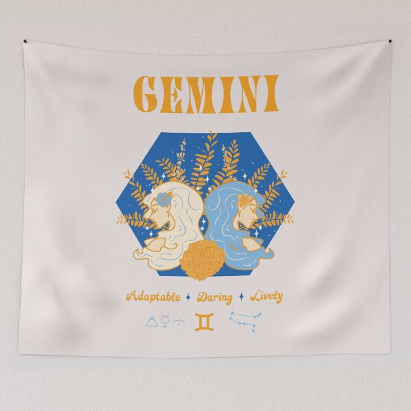 Item preview, Gemini Twins - Indigo designed and sold by VenusandMoon.