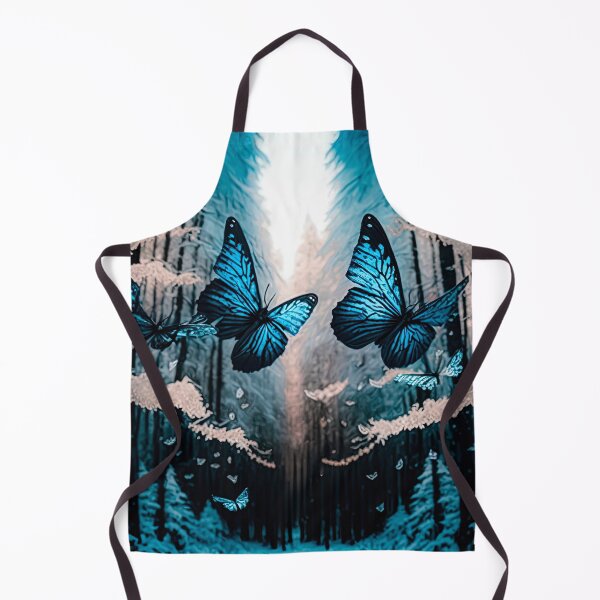 Item preview, Blue Butterflies in a Winter Forest designed and sold by Space-Yeti.