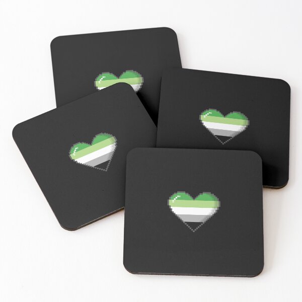 Item preview, Aromantic Pride Pixel Heart designed and sold by Patrick Hiller.
