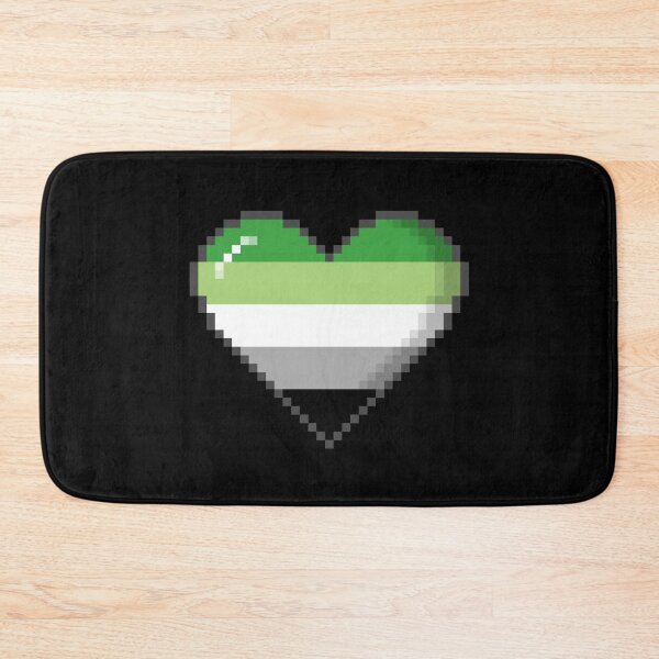 Item preview, Aromantic Pride Pixel Heart designed and sold by Patrick Hiller.