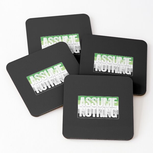 Item preview, Assume Nothing Aromantic Pride Flag designed and sold by Patrick Hiller.