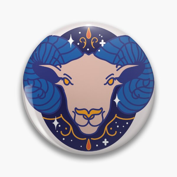 Item preview, Aries Ram - Indigo designed and sold by VenusandMoon.