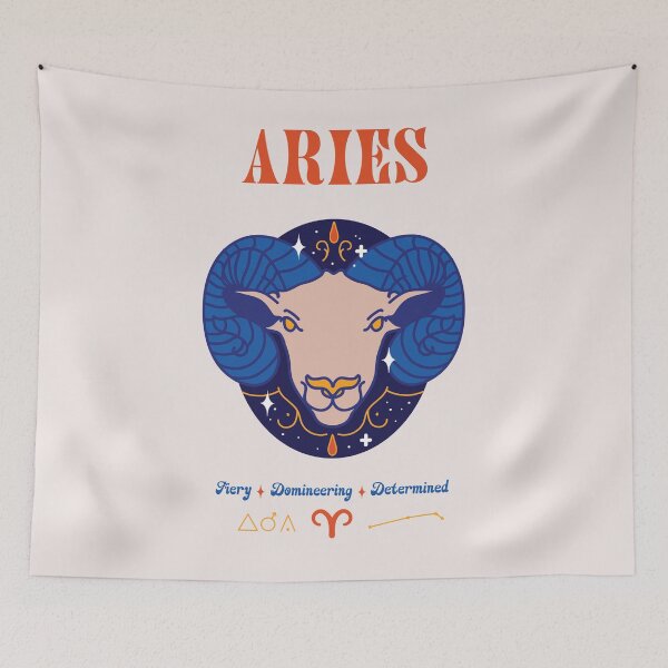 Item preview, Aries Ram - Indigo designed and sold by VenusandMoon.