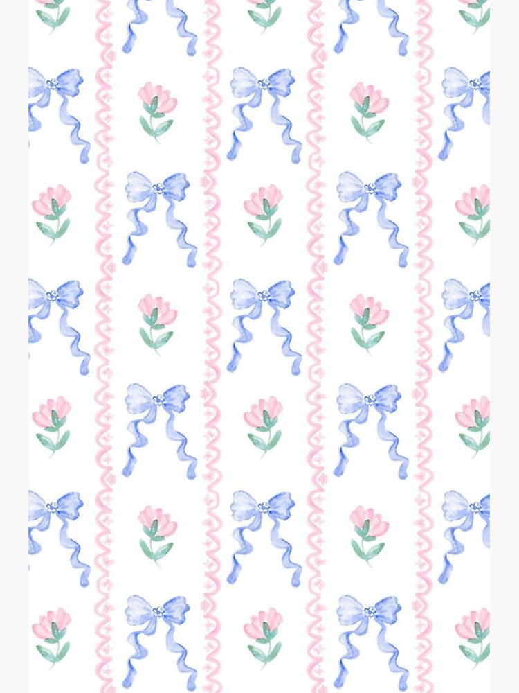Coquette baby blue ribbon bows  Sticker for Sale by Pixiedrop