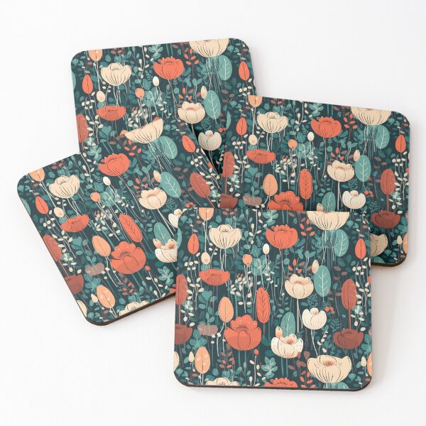 Item preview, Poppy Garden Cute Seamless Pattern designed and sold by semisoberme.