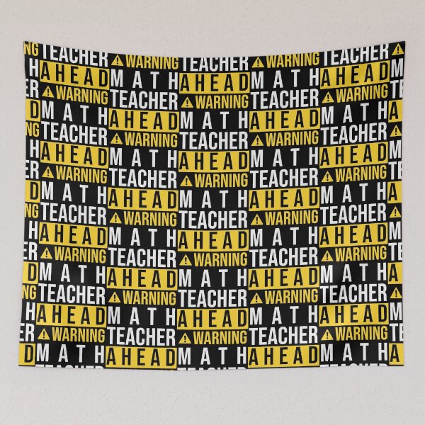 Item preview, WARNING MATH TEAHCER AHEAD designed and sold by yaytse.