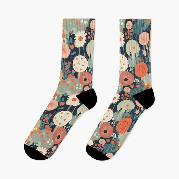 Item preview, Summer Flower Field Abstract Floral Vintage Style Pattern designed and sold by semisoberme.