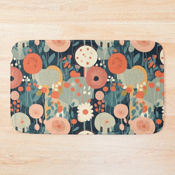 Item preview, Summer Flower Field Abstract Floral Vintage Style Pattern designed and sold by semisoberme.