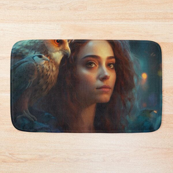 Item preview, Owl-Crowned: A Stunning Portrait of a Divine Goddess designed and sold by oanaunciuleanu.