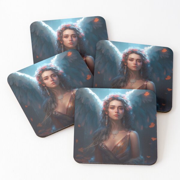 Item preview, Owl-Crowned: A Stunning Portrait of a Divine Goddess designed and sold by oanaunciuleanu.