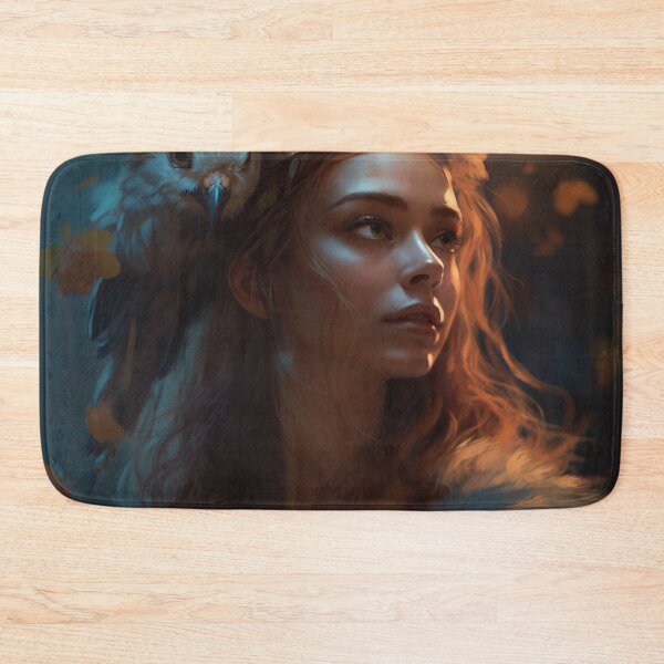 Item preview, Owl-Crowned: A Stunning Portrait of a Divine Goddess designed and sold by oanaunciuleanu.