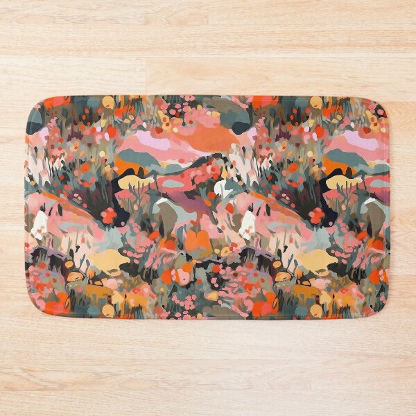 Item preview, Sunny Hills of California Abstract Landscape Floral Pattern designed and sold by semisoberme.