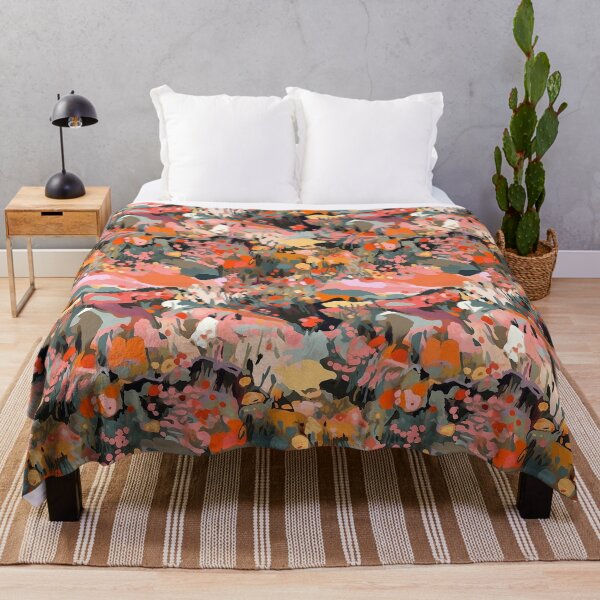 Item preview, Sunny Hills of California Abstract Landscape Floral Pattern designed and sold by semisoberme.