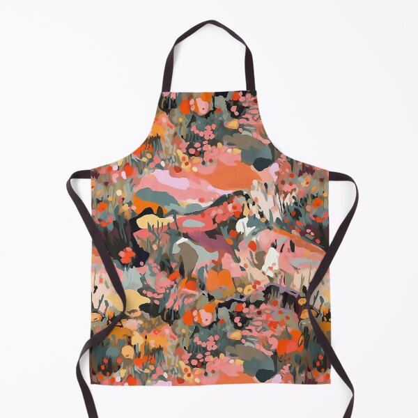 Item preview, Sunny Hills of California Abstract Landscape Floral Pattern designed and sold by semisoberme.