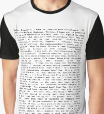 The Entire Steamed Hams Script Graphic T-Shirt