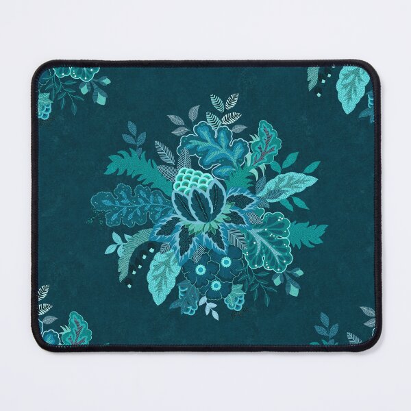 Item preview, Jacobean Floral - Deep Indigo Blue designed and sold by Sarah Thorpe Designs .