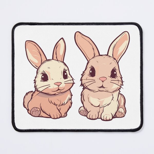 Item preview, Furry baby bunnies with long ears and twitchy noses designed and sold by Maycon Arts.